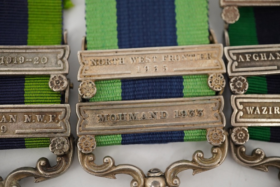 Five Edward VII and George V and India General Service Medals